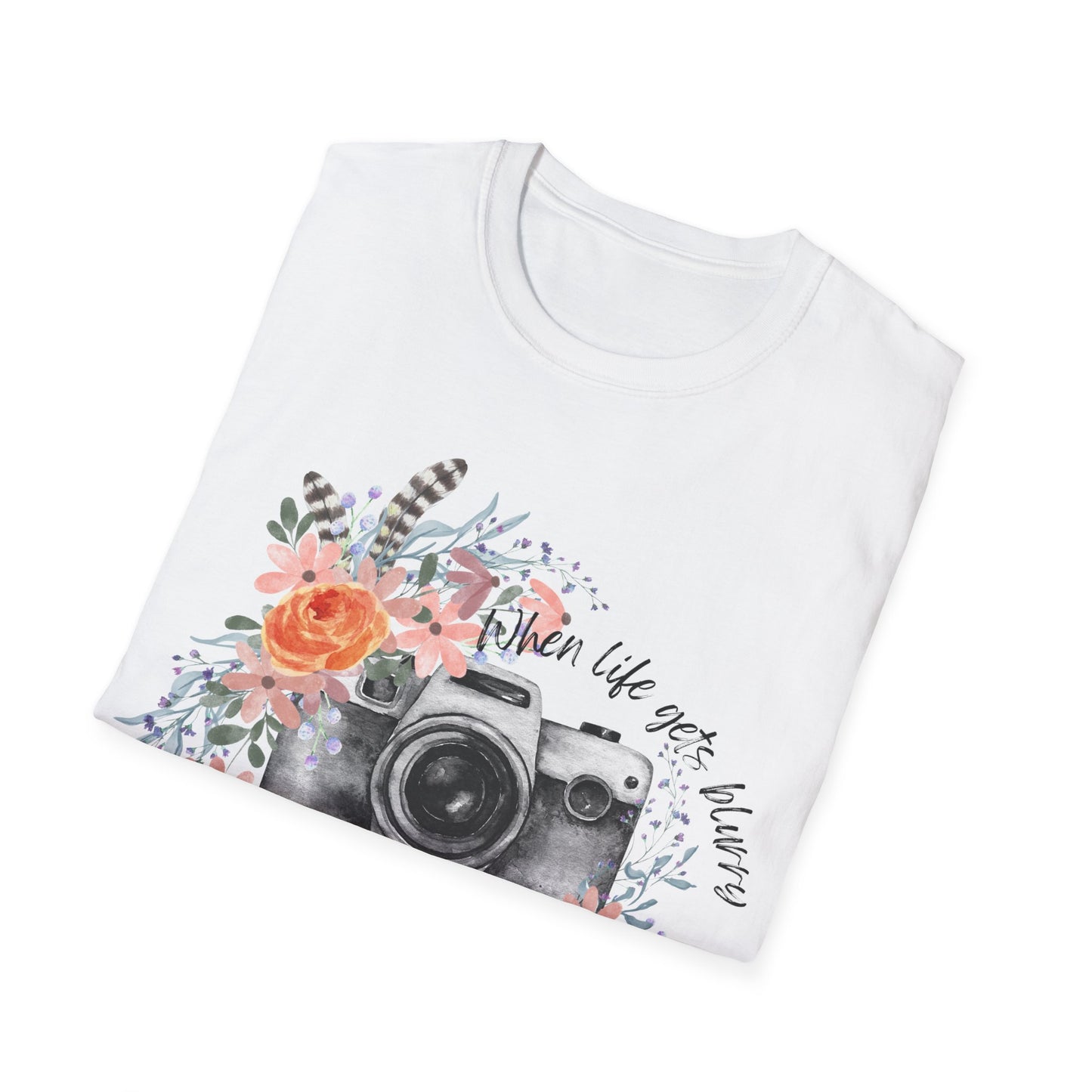 photography camera tee inspirational Unisex Softstyle T-Shirt