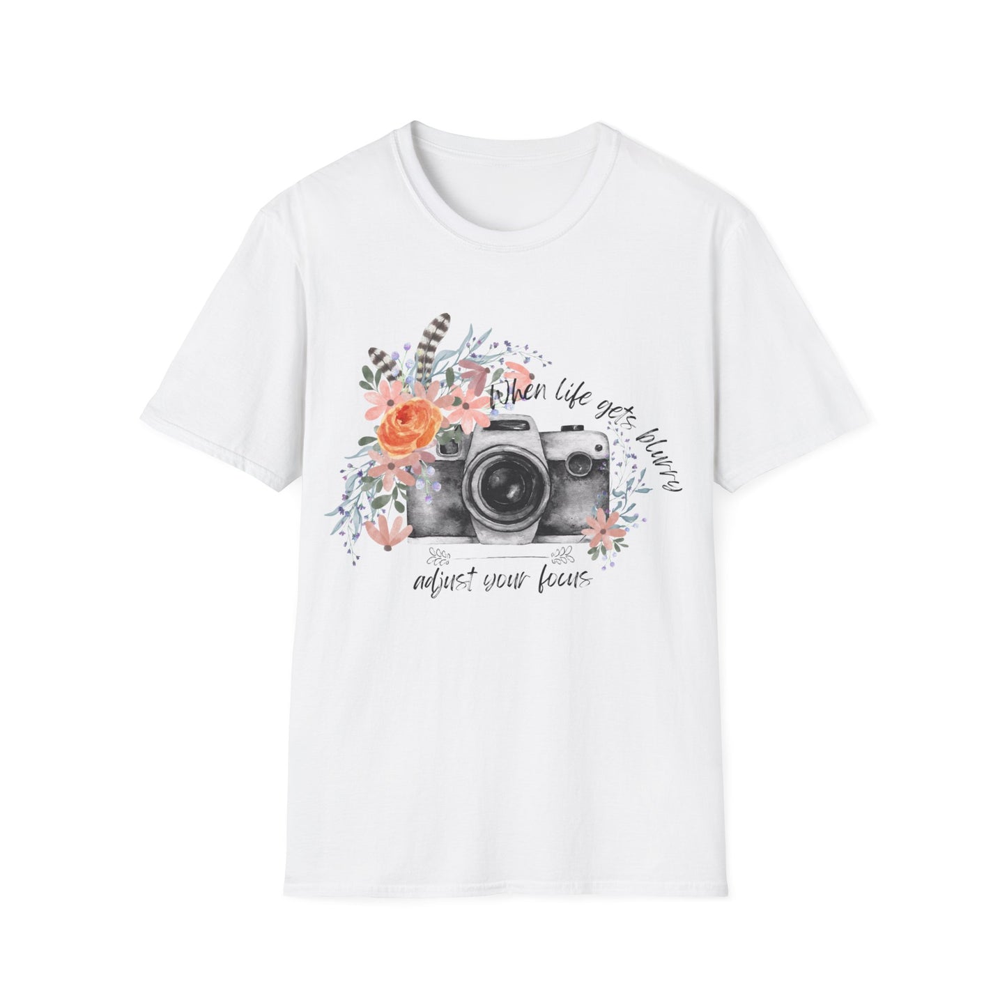 photography camera tee inspirational Unisex Softstyle T-Shirt