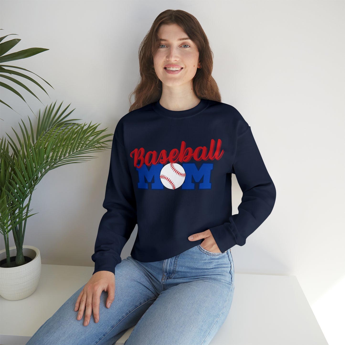 BASEBALL MOM T-BALL Crewneck sweatshirt