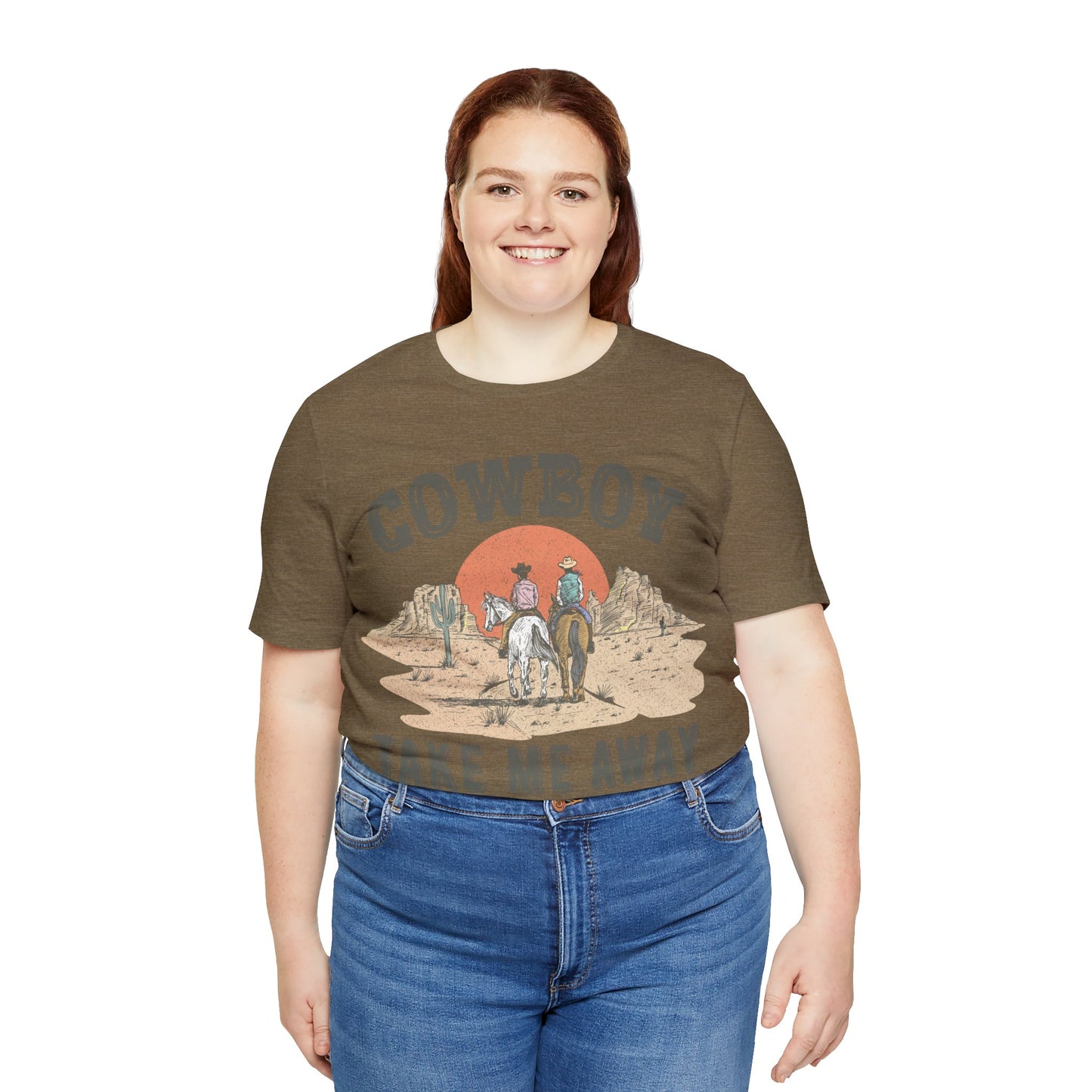 COWBOY desert horse COWGIRL Unisex Jersey Short Sleeve Tee t-shirt tshirt