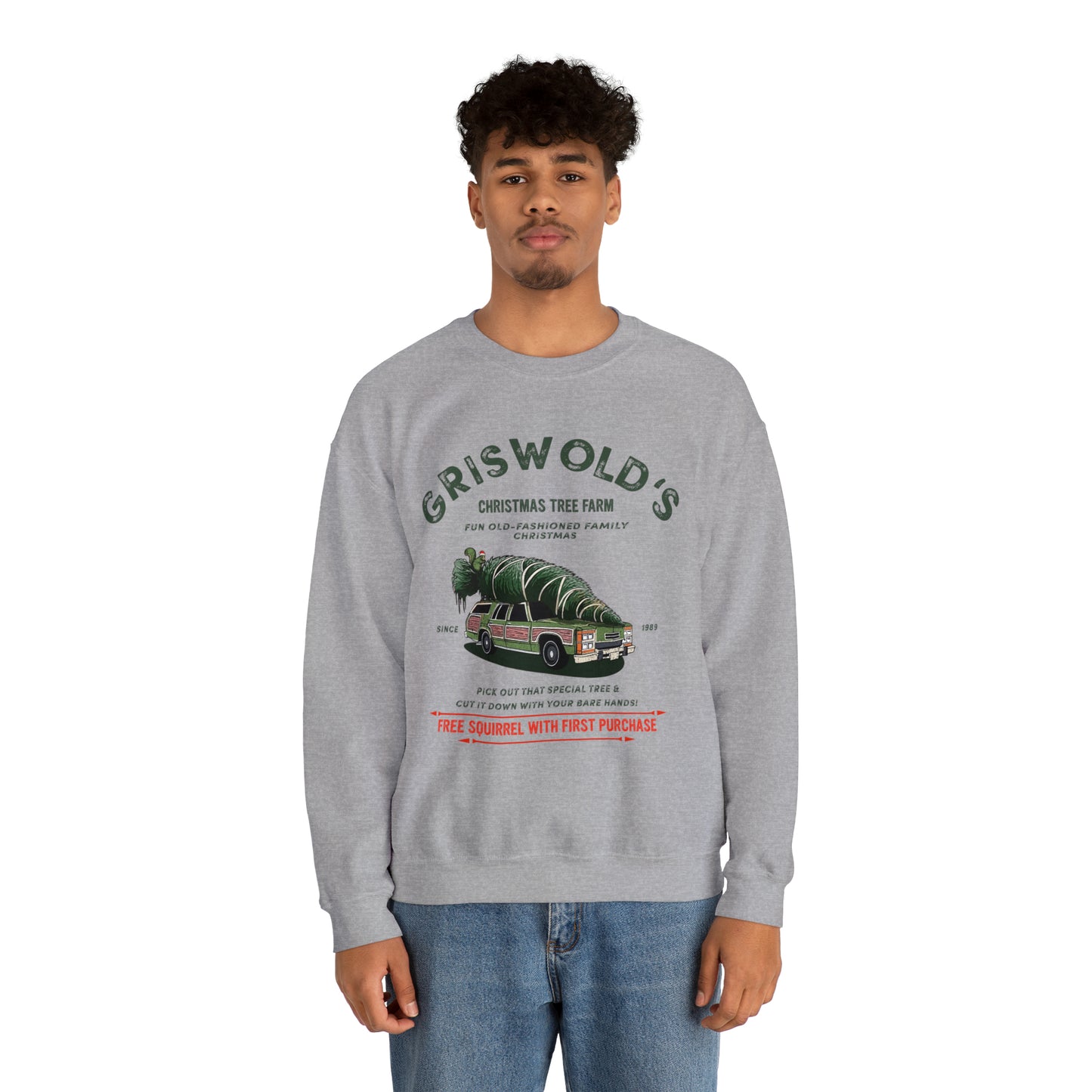 CHRISTMAS TREE FARM Griswold's funny Unisex Heavy Blend™ Crewneck Sweatshirt