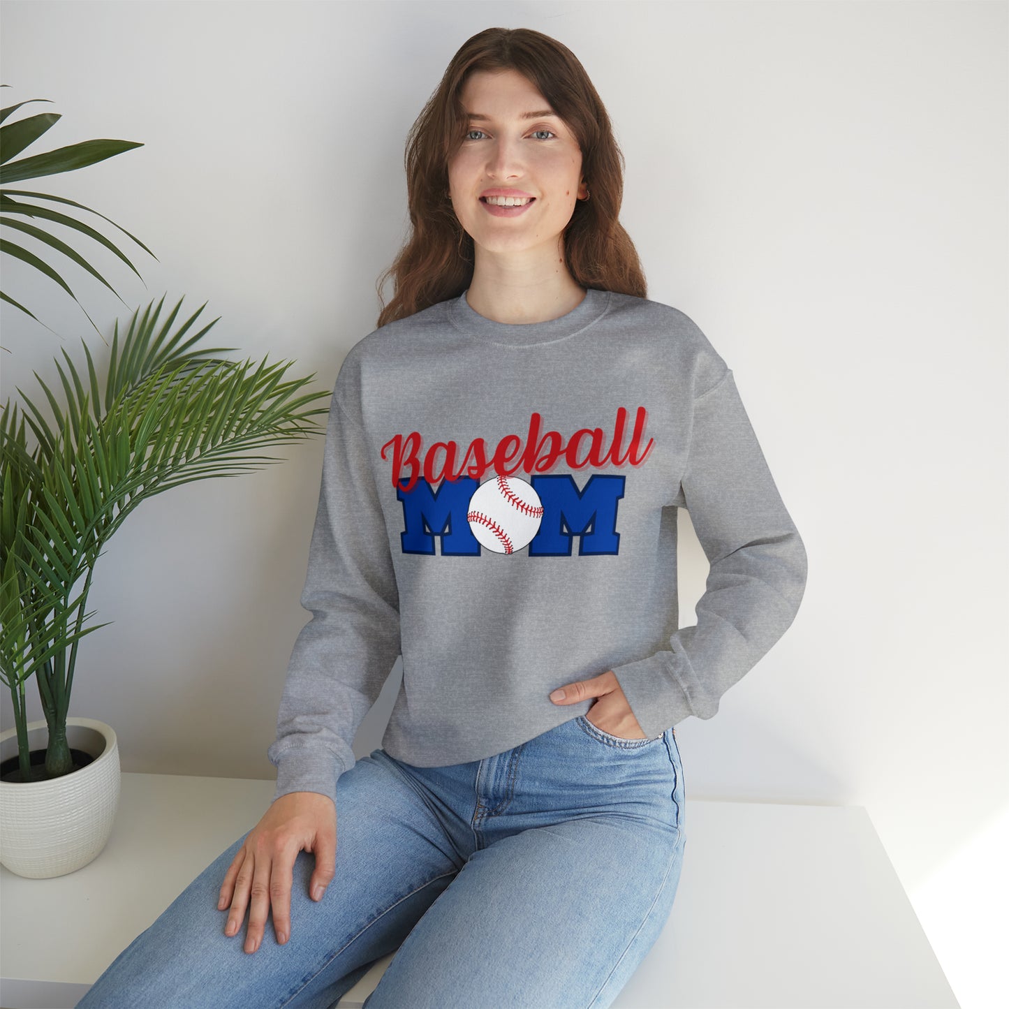 BASEBALL MOM T-BALL Crewneck sweatshirt