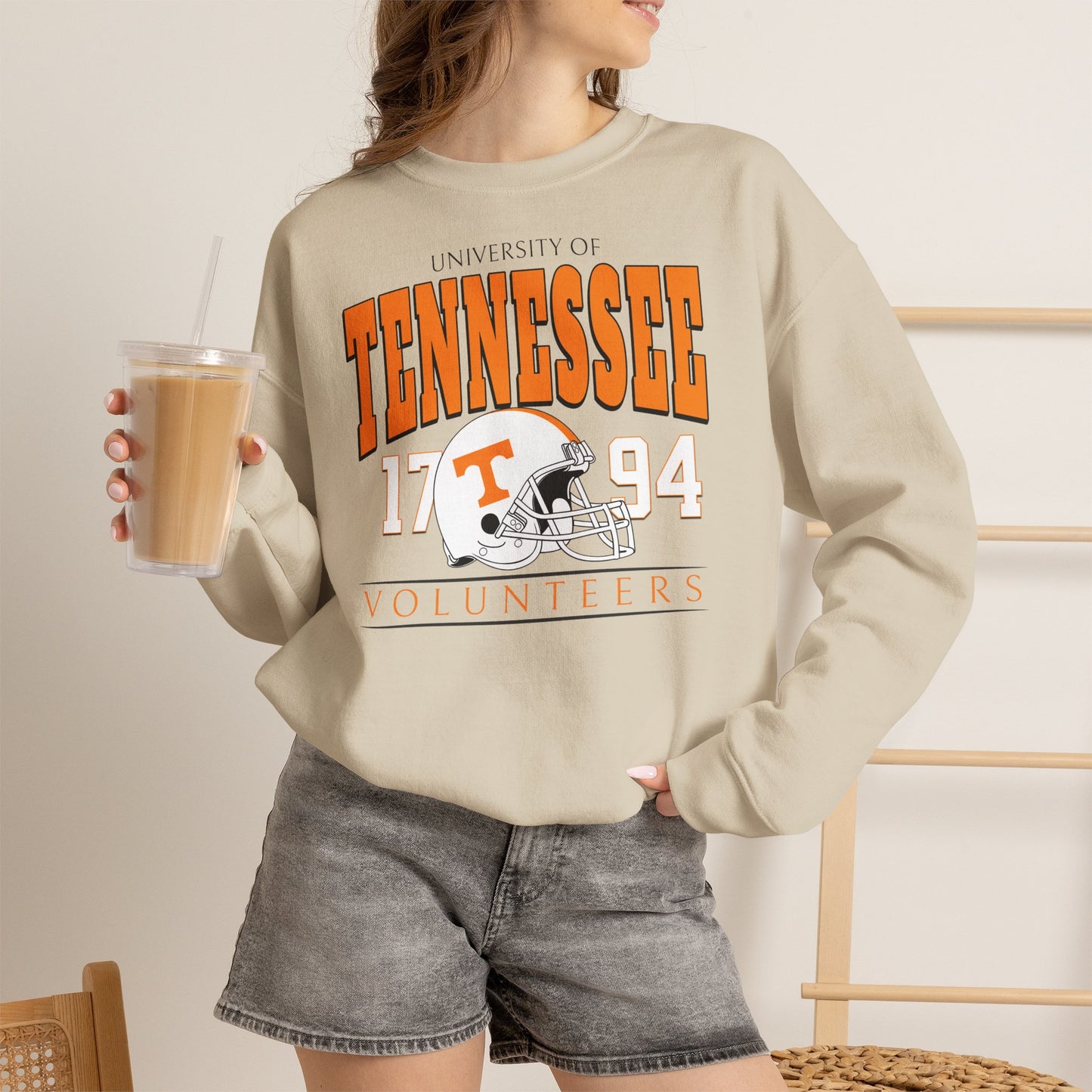 Tennessee Vintage Crewneck Sweatshirt — University Volunteers Football Pullover