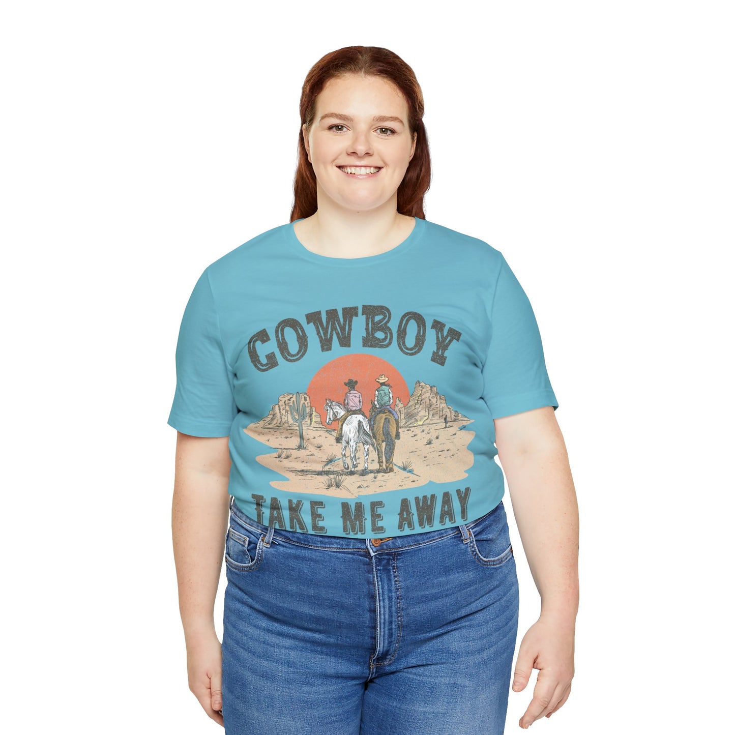 COWBOY desert horse COWGIRL Unisex Jersey Short Sleeve Tee t-shirt tshirt