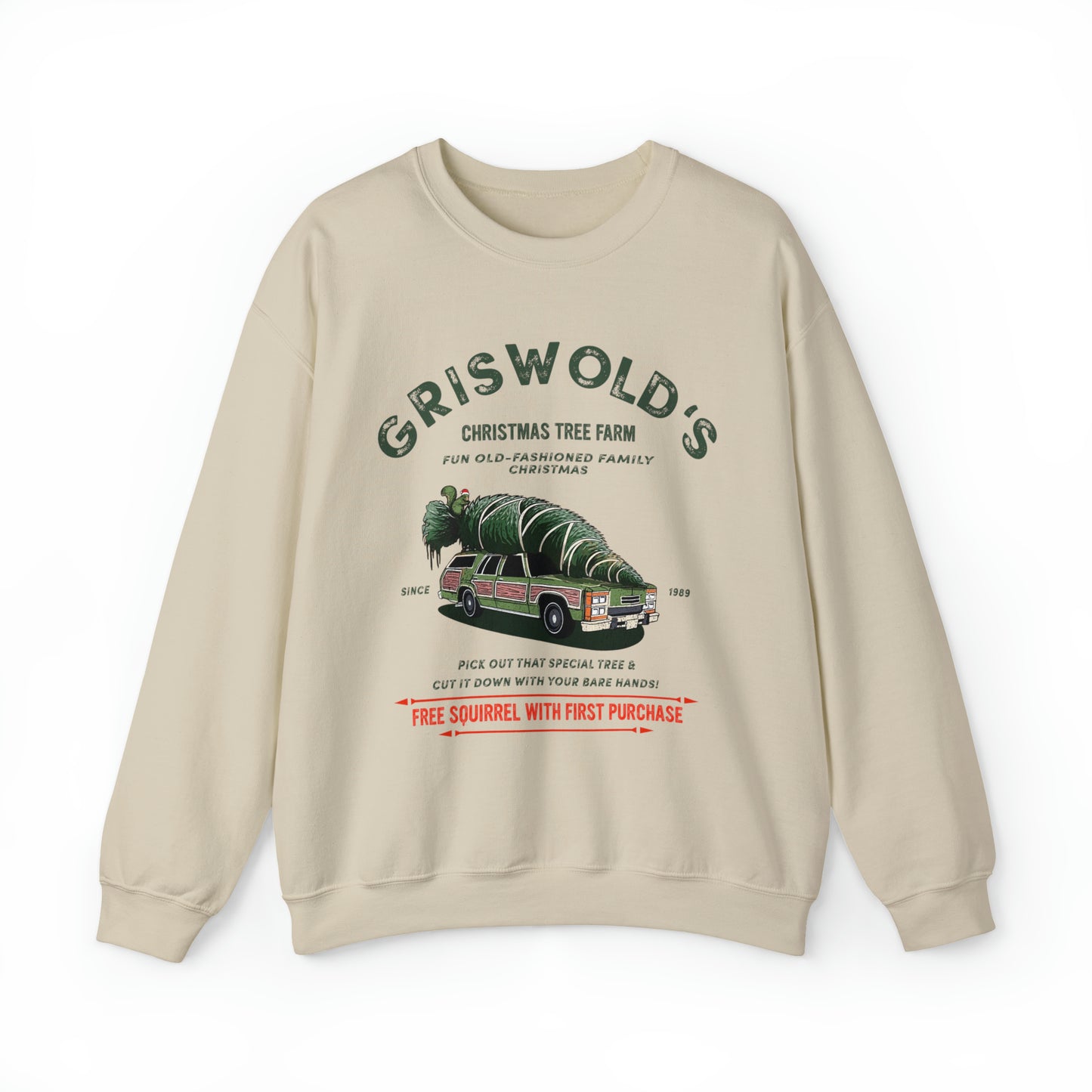 CHRISTMAS TREE FARM Griswold's funny Unisex Heavy Blend™ Crewneck Sweatshirt