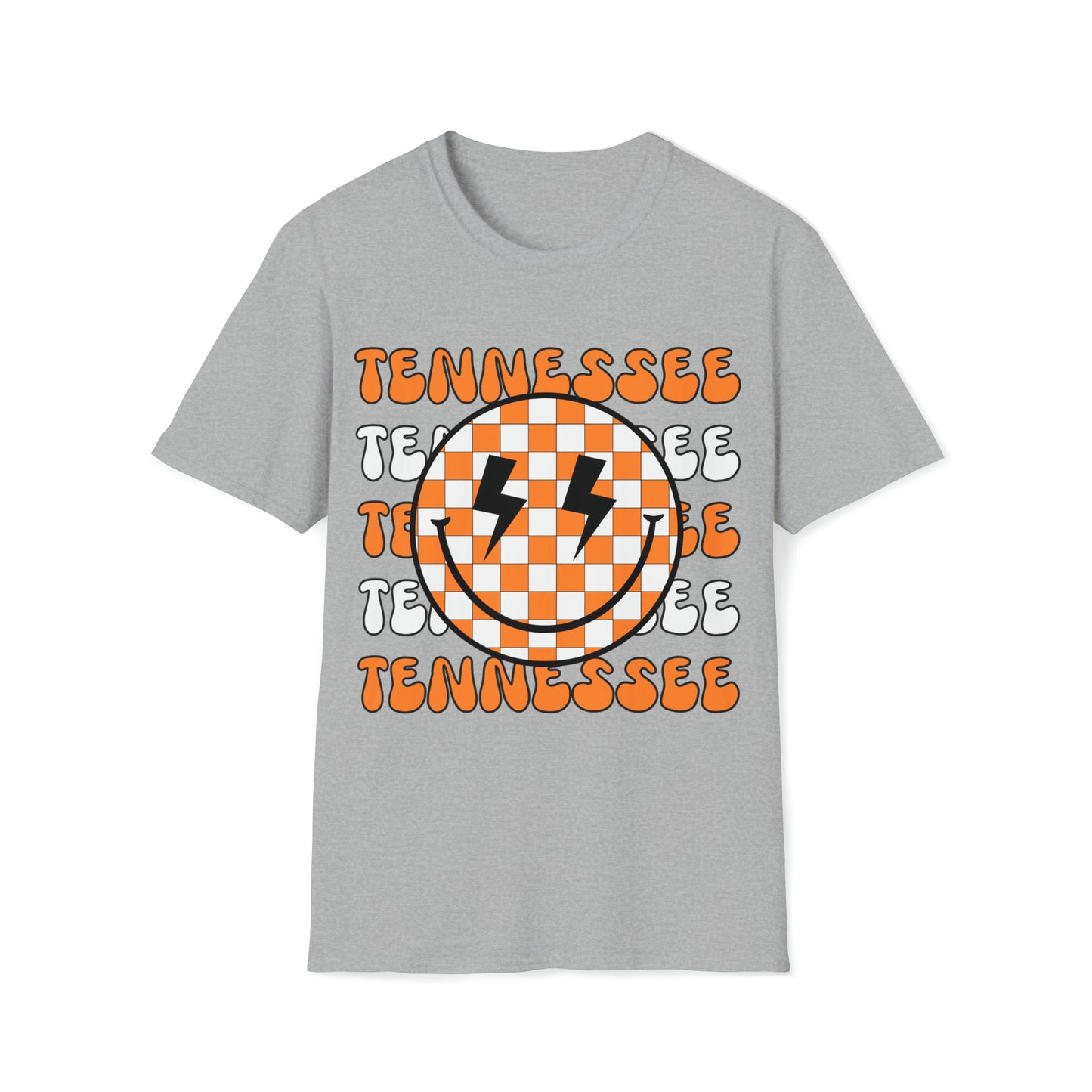 TENNESSEE RETRO CHECKERED smiley face tee Unisex Softstyle T-Shirt