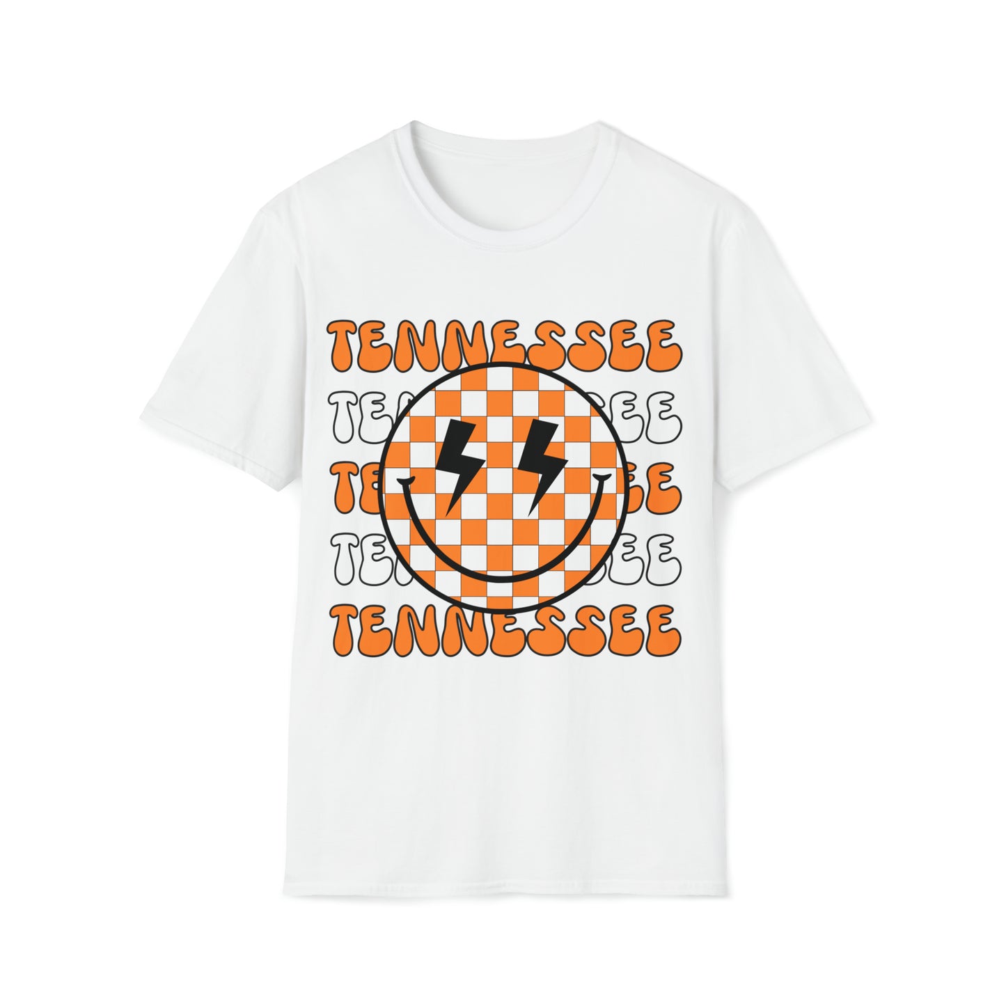 TENNESSEE RETRO CHECKERED smiley face tee Unisex Softstyle T-Shirt