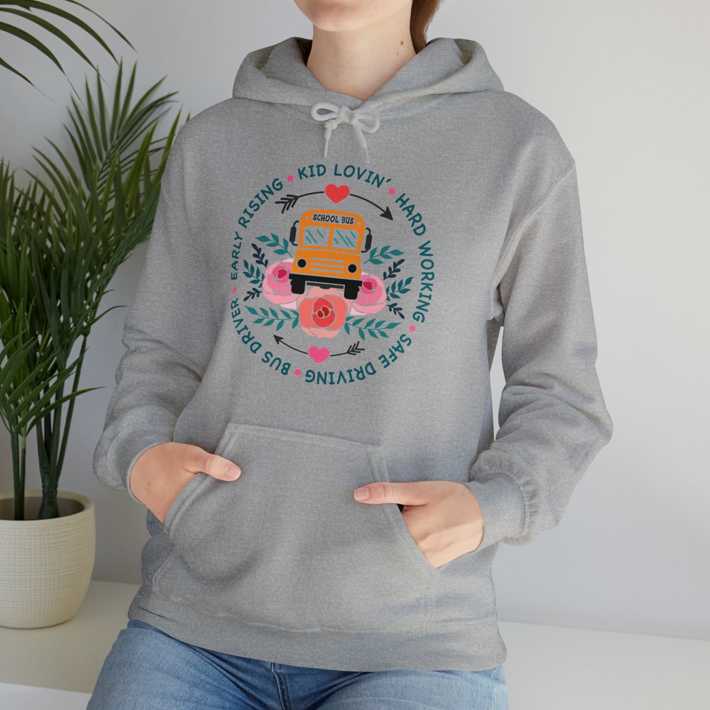 SCHOOL BUS DRIVER  hoodie Unisex Heavy Blend™ Hooded Sweatshirt