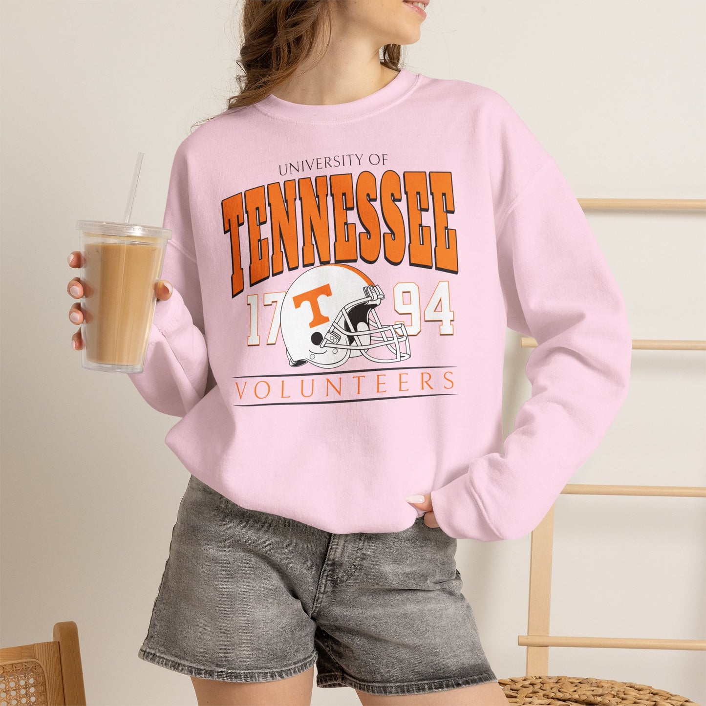 Tennessee Vintage Crewneck Sweatshirt — University Volunteers Football Pullover