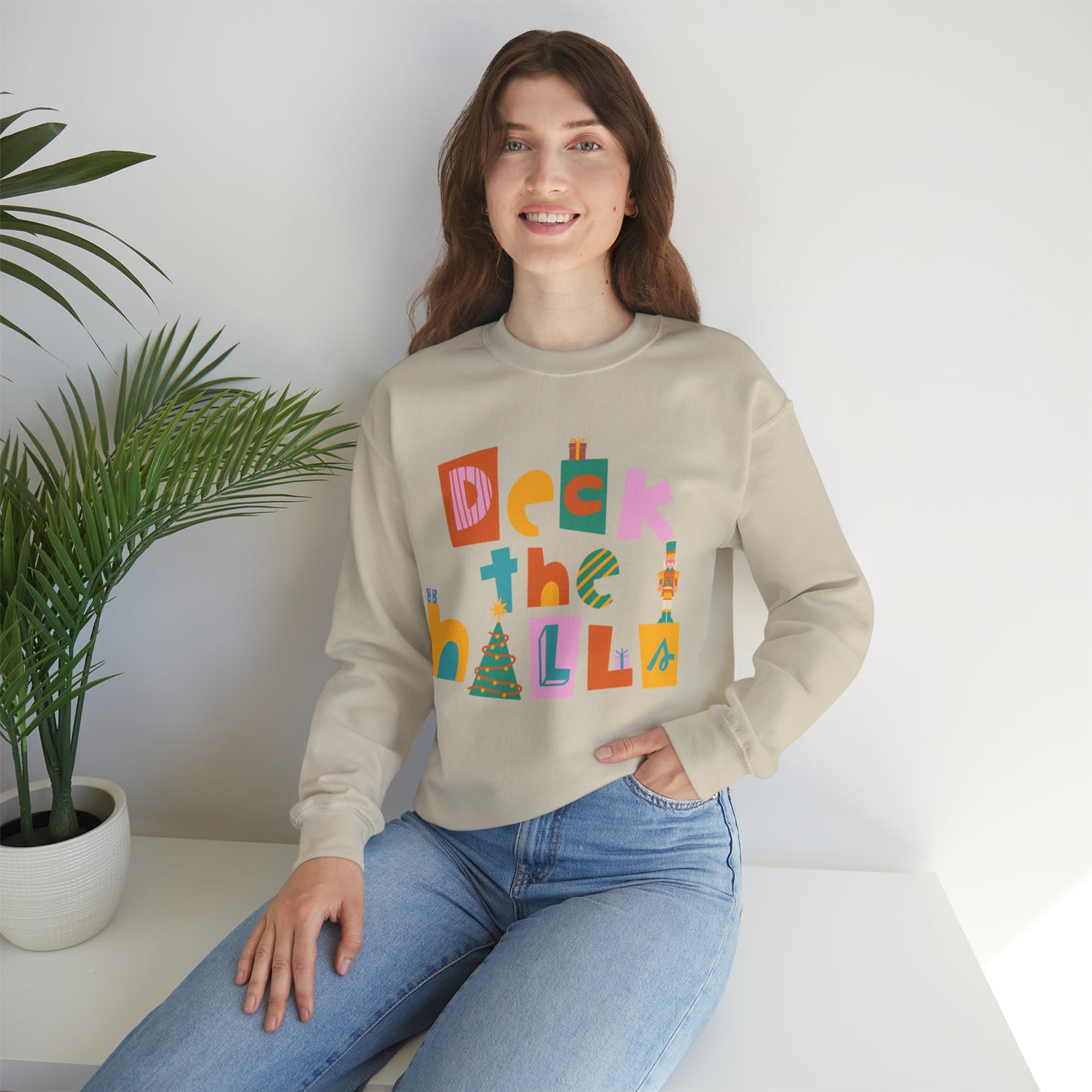 Deck the halls with the very merry Christmas nutcracker crewneck Sweatshirt