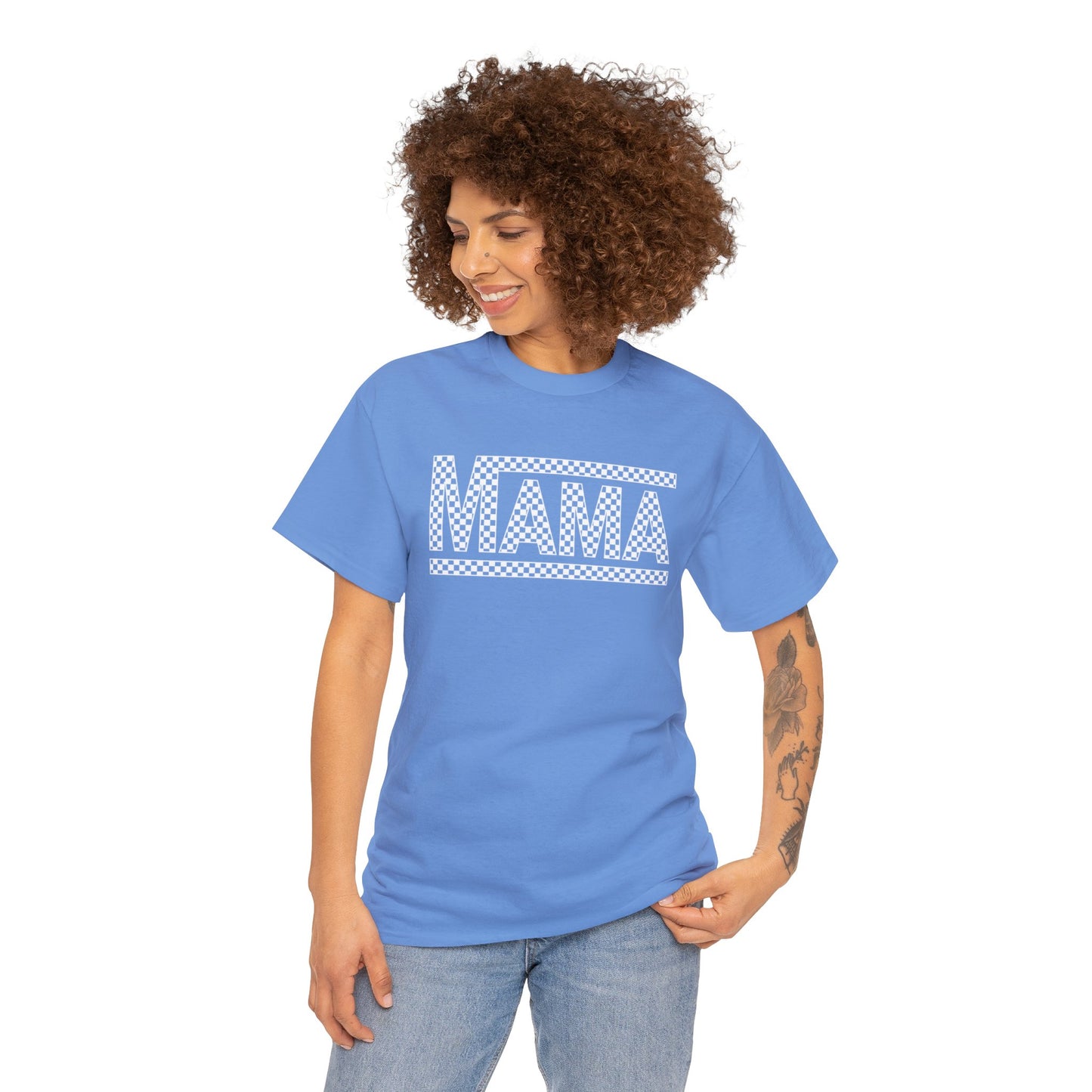 MAMA CHECKERED t-shirt Heavy Cotton