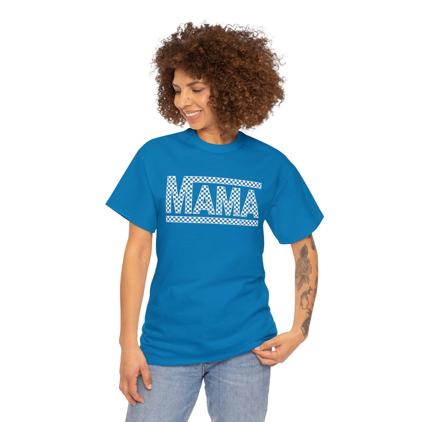 MAMA CHECKERED t-shirt Heavy Cotton