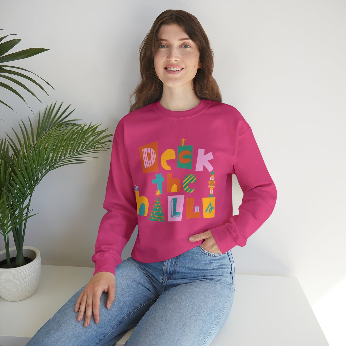 Deck the halls with the very merry Christmas nutcracker crewneck Sweatshirt