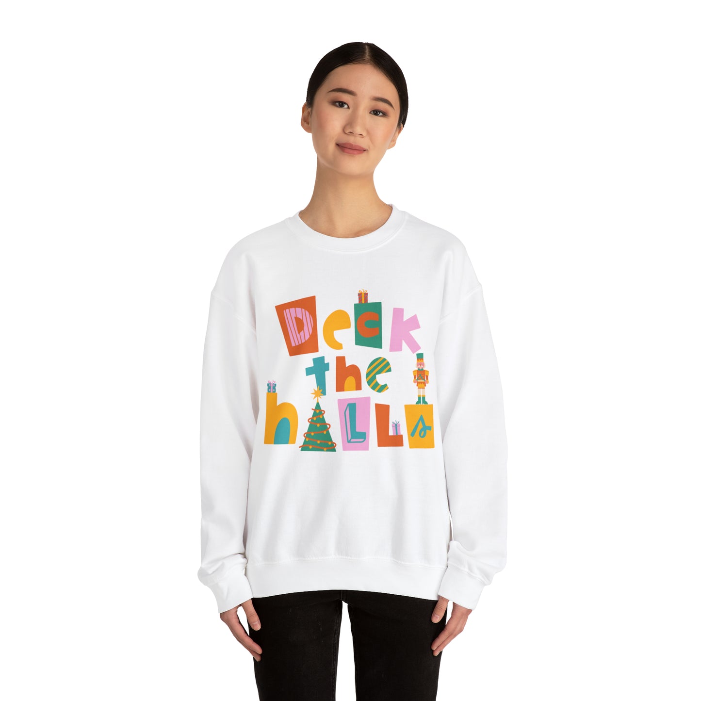 Deck the halls with the very merry Christmas nutcracker crewneck Sweatshirt