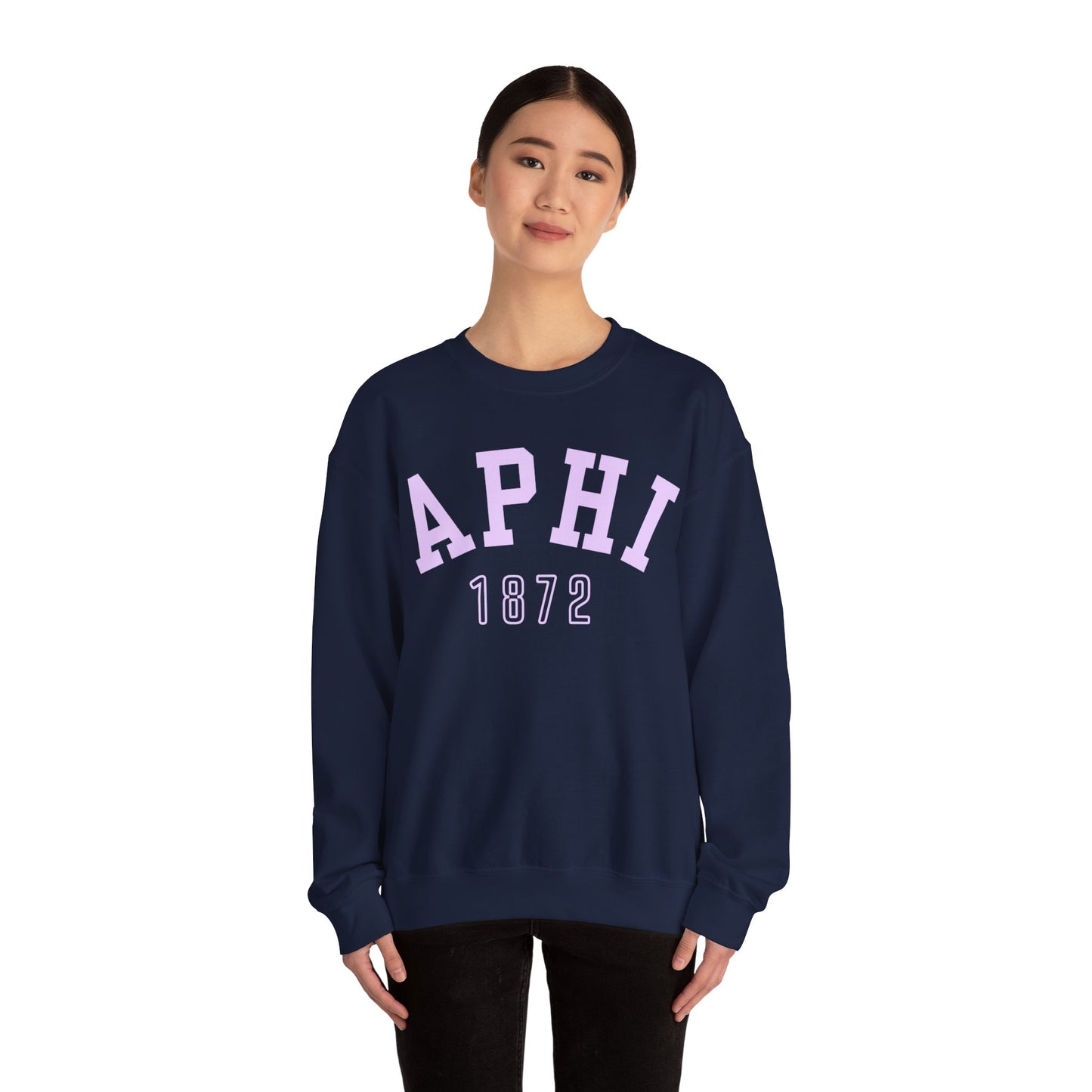 Alpha Phi APHI Sorority Greek Crewneck Sweatshirt