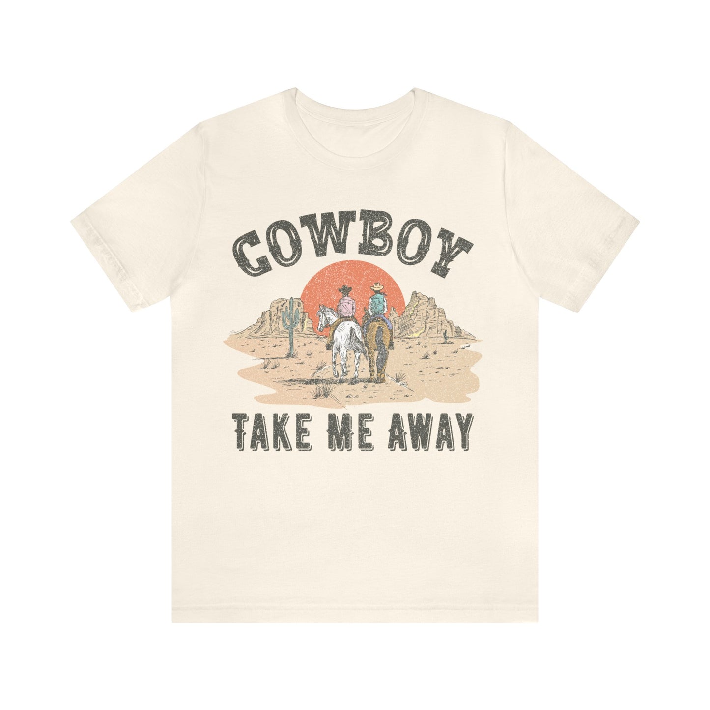 COWBOY desert horse COWGIRL Unisex Jersey Short Sleeve Tee t-shirt tshirt