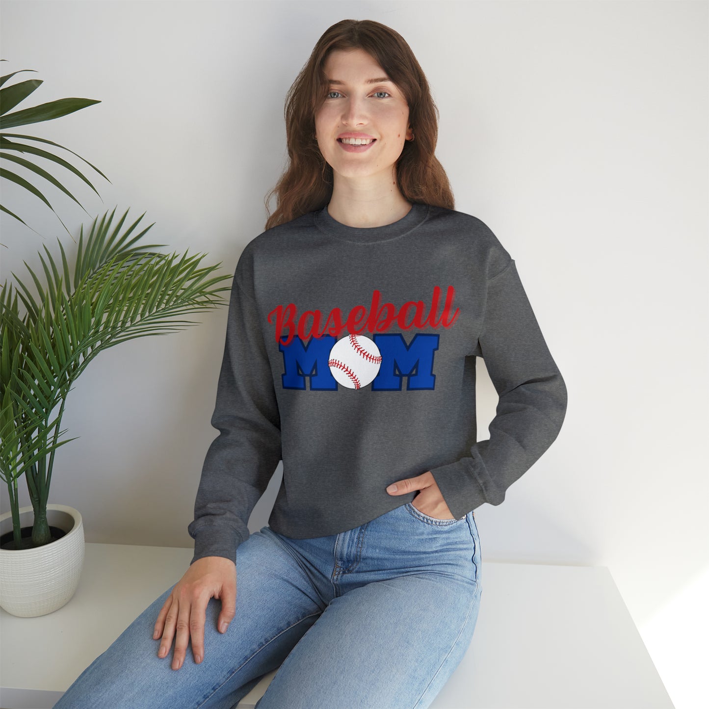 BASEBALL MOM T-BALL Crewneck sweatshirt