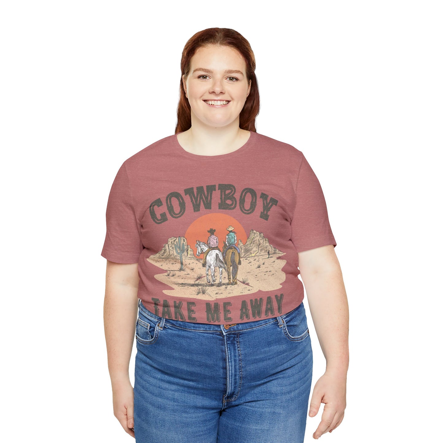 COWBOY desert horse COWGIRL Unisex Jersey Short Sleeve Tee t-shirt tshirt